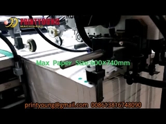 SGZ-UV740X-A Macchina automatica di rivestimento a olio per carta con vernice a rulli UV