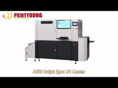 A350 Testine di stampa digitali 3 pezzi Macchina per rivestimento UV spot a getto d'inchiostro 1080 DPI