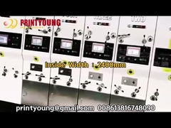 PRY-D1224 Alta velocità Full Automatic 4 Color Flexo Printing Slotting Die Cutting Stacking Machine