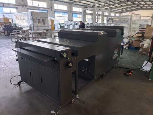 PRY-900 Automatic Water Base Varnishing Spot UV IR Coating Machine Electric Manufacturing Plant Provided 6 KW UV Lamp 1 Pc 220 V